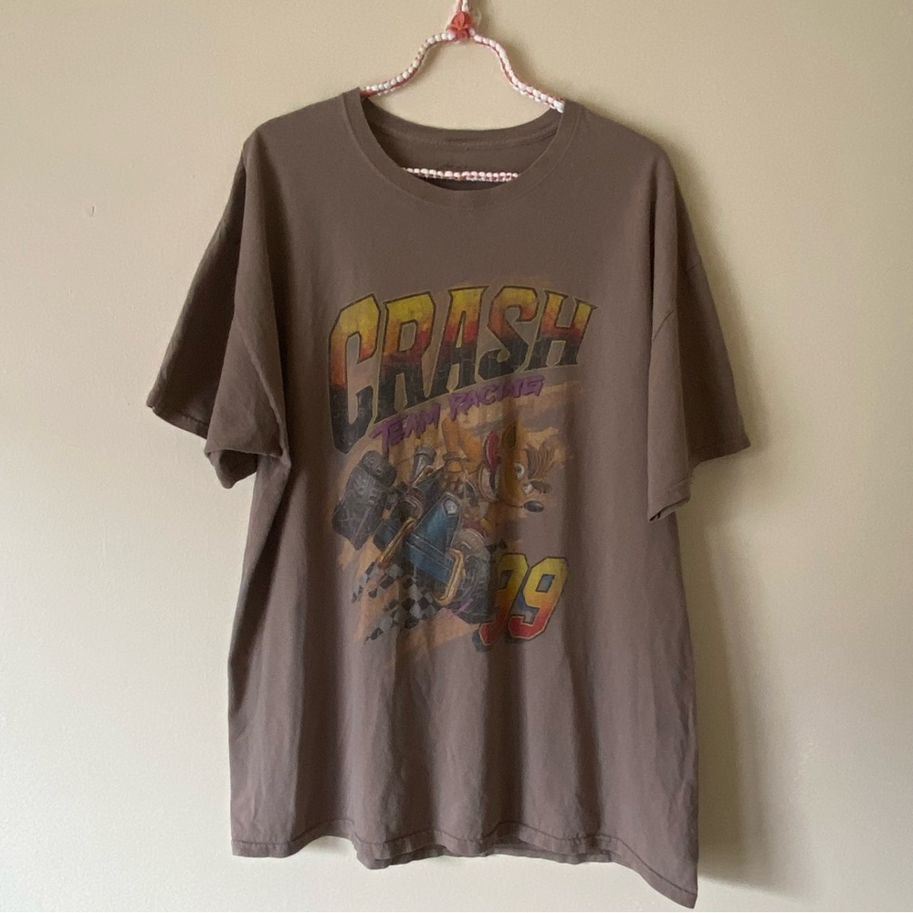 Vintage Crash Bandicoot Crash Team Racing Graphic Short Sleeve T Shirt